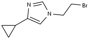 1H-Imidazole, 1-(2-bromoethyl)-4-cyclopropyl- Structure