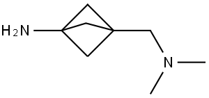 3-((dimethylamino)methyl)bicyclo[1.1.1]pentan-1-amine Structure