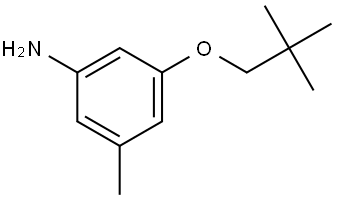 3-(2,2-Dimethylpropoxy)-5-methylbenzenamine Structure