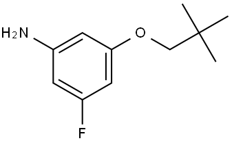 3-(2,2-Dimethylpropoxy)-5-fluorobenzenamine Structure