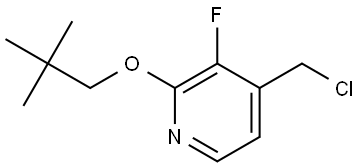 4-(Chloromethyl)-2-(2,2-dimethylpropoxy)-3-fluoropyridine Structure