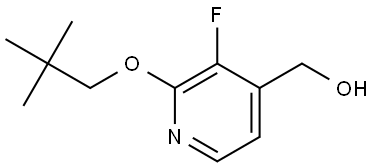 2-(2,2-Dimethylpropoxy)-3-fluoro-4-pyridinemethanol Structure