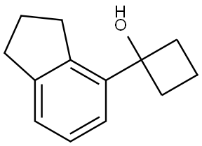 1-(2,3-Dihydro-1H-inden-4-yl)cyclobutanol Structure