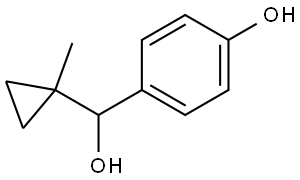 4-Hydroxy-α-(1-methylcyclopropyl)benzenemethanol Structure