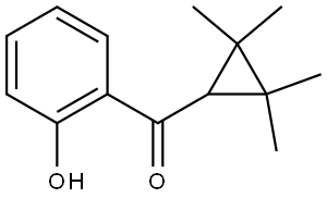 (2-Hydroxyphenyl)(2,2,3,3-tetramethylcyclopropyl)methanone Structure