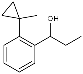 α-Ethyl-2-(1-methylcyclopropyl)benzenemethanol Structure