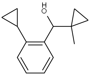 2-Cyclopropyl-α-(1-methylcyclopropyl)benzenemethanol Structure