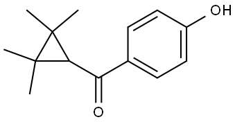 (4-Hydroxyphenyl)(2,2,3,3-tetramethylcyclopropyl)methanone Structure