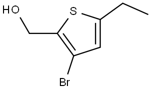 (3-bromo-5-ethylthiophen-2-yl)methanol Structure