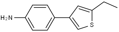 4-(5-Ethyl-3-thienyl)benzenamine Structure