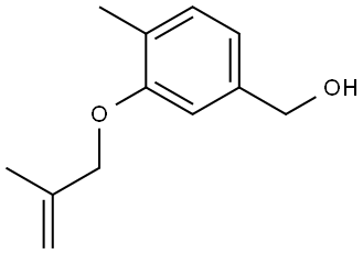 4-Methyl-3-[(2-methyl-2-propen-1-yl)oxy]benzenemethanol Structure