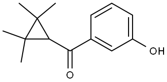 (3-Hydroxyphenyl)(2,2,3,3-tetramethylcyclopropyl)methanone Structure