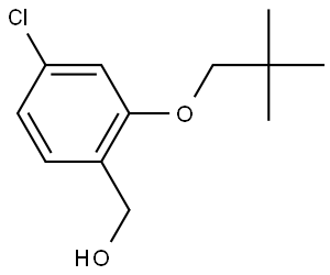 4-Chloro-2-(2,2-dimethylpropoxy)benzenemethanol Structure