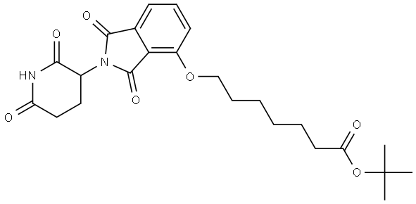 Thalidomide-4-O-C6-COO(t-Bu) Structure