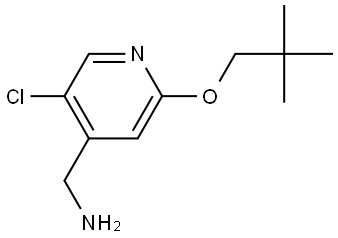 5-Chloro-2-(2,2-dimethylpropoxy)-4-pyridinemethanamine Structure