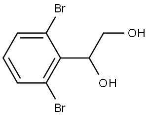 1-(2,6-Dibromophenyl)-1,2-ethanediol Structure