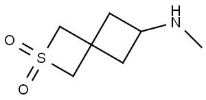 6-(methylamino)-2-thiaspiro[3.3]heptane 2,2-dioxide Structure