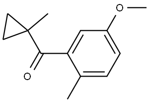 (5-Methoxy-2-methylphenyl)(1-methylcyclopropyl)methanone Structure