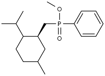 S-(p)-Menthyl methylphenylphosphinate Structure