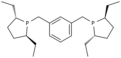 1,3-Bis[(2S,5S)-(2,5-diethylphospholano)methyl]benzene Structure