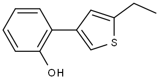 2-(5-Ethyl-3-thienyl)phenol Structure