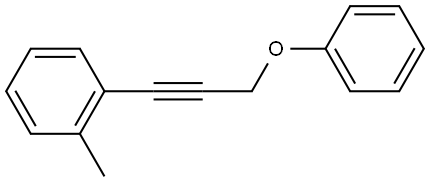 1-Methyl-2-(3-phenoxy-1-propyn-1-yl)benzene Structure