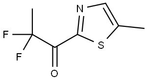 2,2-Difluoro-1-(5-methyl-2-thiazolyl)-1-propanone Structure