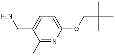 6-(2,2-Dimethylpropoxy)-2-methyl-3-pyridinemethanamine Structure