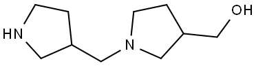 (1-(pyrrolidin-3-ylmethyl)pyrrolidin-3-yl)methanol Structure