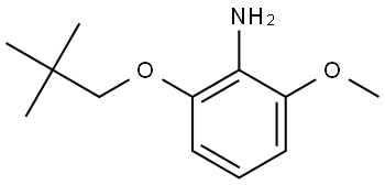 2-(2,2-Dimethylpropoxy)-6-methoxybenzenamine Structure