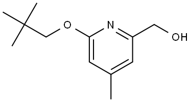 6-(2,2-Dimethylpropoxy)-4-methyl-2-pyridinemethanol Structure