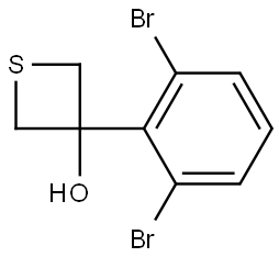 3-(2,6-Dibromophenyl)-3-thietanol Structure