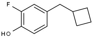 4-(Cyclobutylmethyl)-2-fluorophenol Structure