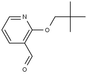 2-(2,2-Dimethylpropoxy)-3-pyridinecarboxaldehyde Structure