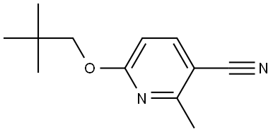 6-(2,2-Dimethylpropoxy)-2-methyl-3-pyridinecarbonitrile Structure