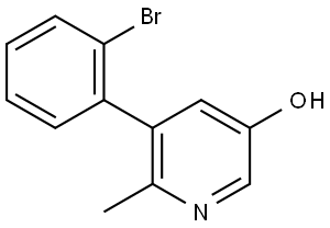 5-(2-Bromophenyl)-6-methyl-3-pyridinol Structure