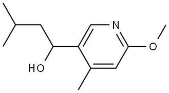 6-Methoxy-4-methyl-α-(2-methylpropyl)-3-pyridinemethanol Structure