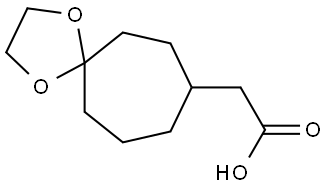 2-(1,4-dioxaspiro[4.6]undecan-8-yl)acetic acid Structure