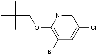 3-Bromo-5-chloro-2-(2,2-dimethylpropoxy)pyridine Structure