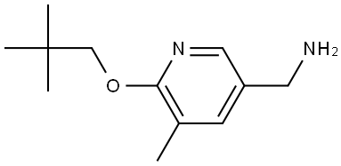 6-(2,2-Dimethylpropoxy)-5-methyl-3-pyridinemethanamine Structure