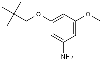 3-(2,2-Dimethylpropoxy)-5-methoxybenzenamine Structure