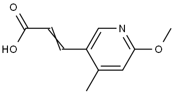 3-(6-Methoxy-4-methyl-3-pyridinyl)-2-propenoic acid Structure