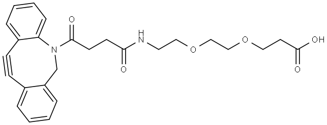 DBCO-PEG2-acid Structure