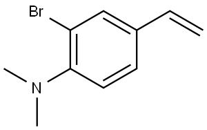 2-bromo-N,N-dimethyl-4-vinylaniline Structure