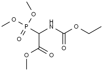 2-(Dimethoxyphosphinyl)-N-(ethoxycarbonyl)glycinemethylester Structure