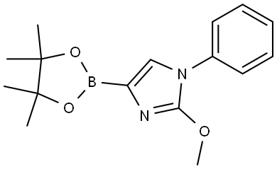 2-methoxy-1-phenyl-4-(4,4,5,5-tetramethyl-1,3,2-dioxaborolan-2-yl)-1H-imidazole Structure