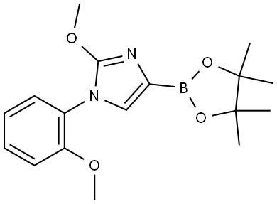 2-methoxy-1-(2-methoxyphenyl)-4-(4,4,5,5-tetramethyl-1,3,2-dioxaborolan-2-yl)-1H-imidazole 구조식 이미지