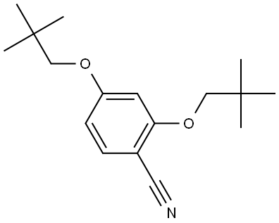 2,4-Bis(2,2-dimethylpropoxy)benzonitrile Structure