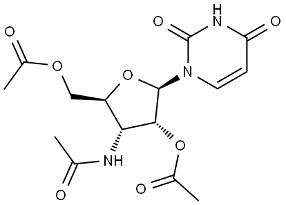 3'-N-Acetyl-3'-amino-3'-deoxy-2',5'-di-O-acetyluridine Structure