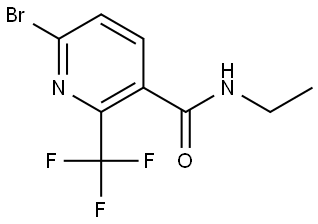 6-Bromo-N-ethyl-2-(trifluoromethyl)-3-pyridinecarboxamide Structure